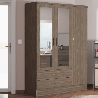 3 Door Wardrobe | Including Drawers & Mirrors