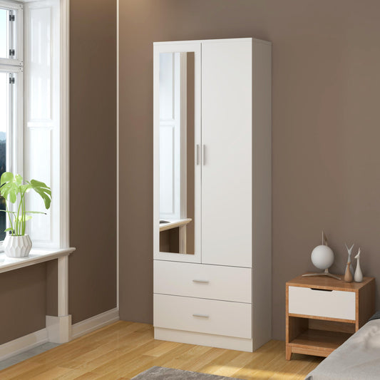 2 Door Wardrobe | Including Drawers & Mirrors