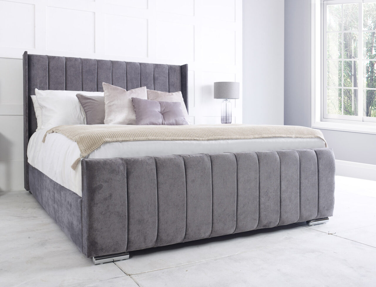 Wing Back Ottoman Bed | Including Mattress