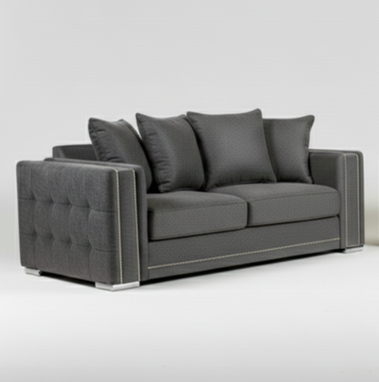 Alaska Simple Sofa | With Footstool