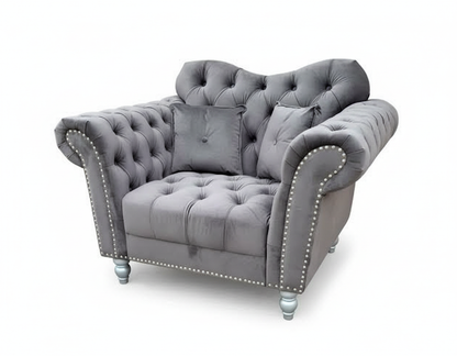 Elegance Chesterfield Sofa | Including Footstool