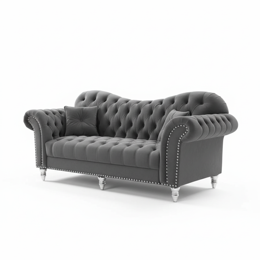 Elegance Chesterfield Sofa | Including Footstool