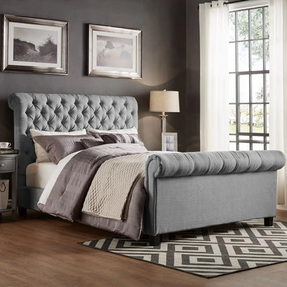 Sleigh Ottoman Bed | Including Mattress