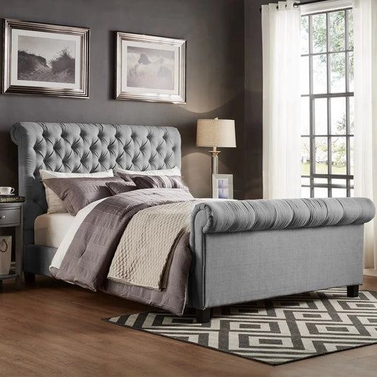 Sleigh Ottoman Bed | Including Mattress