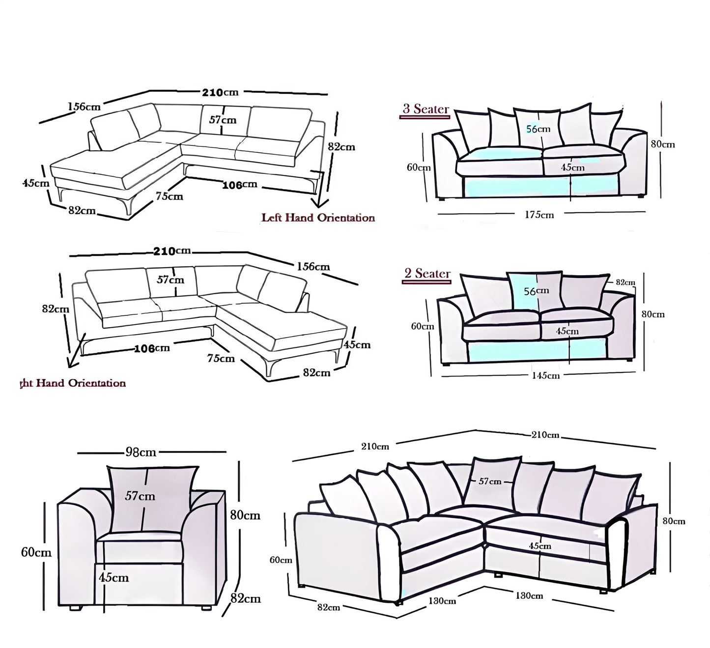 Dylan Sofa | Including Footstool