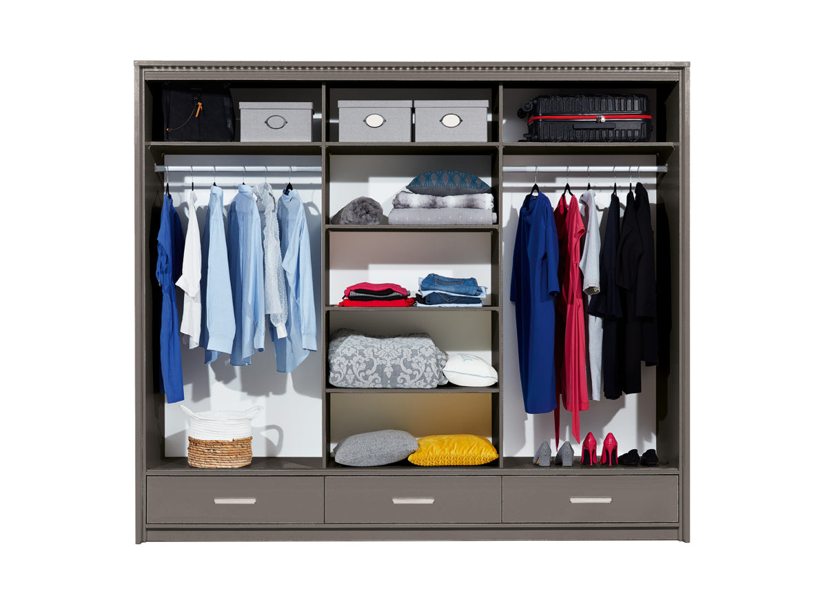 High Gloss Sliding Door Wardrobe | Including Mirrors