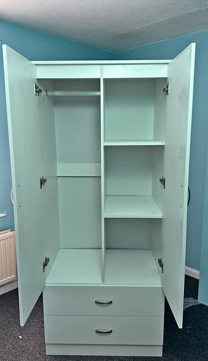 2 Door Wardrobe | Including Drawers & Mirrors