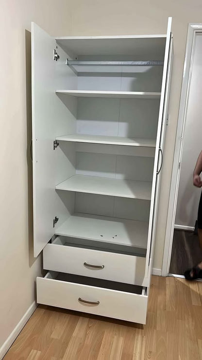 2 Door Wardrobe | Including Drawers & Mirrors