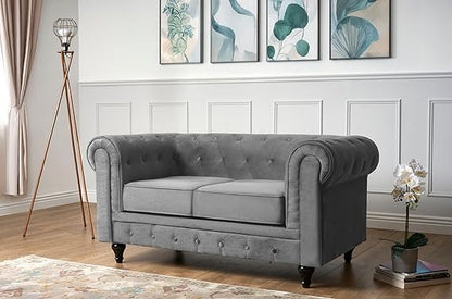Classic Chesterfield Sofa | Including Footstool