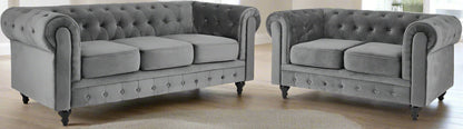 Classic Chesterfield Sofa | Including Footstool