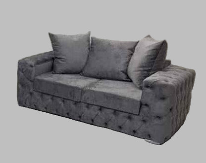 Ashton Chesterfield Scatter Back/High Back Sofa | Including Footstool