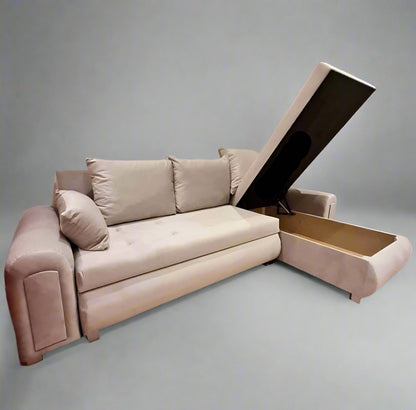 Berlin Sofa Bed | 3 Seater Corner Storage Sofa Bed | L-Shape Sofa Bed