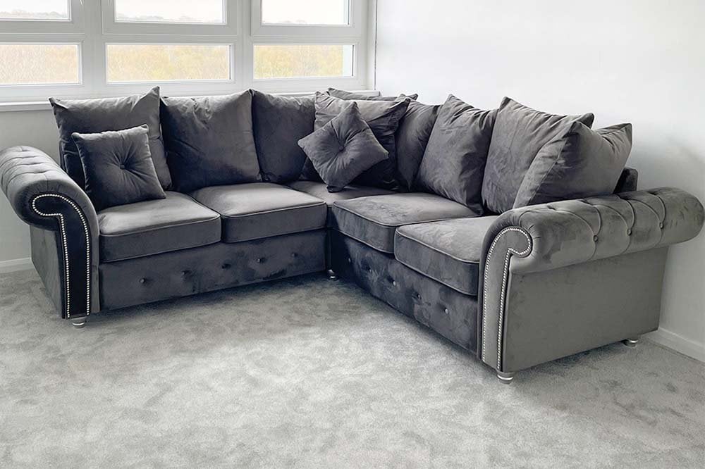 Olympia Scatter Back Sofa | Including Footstool